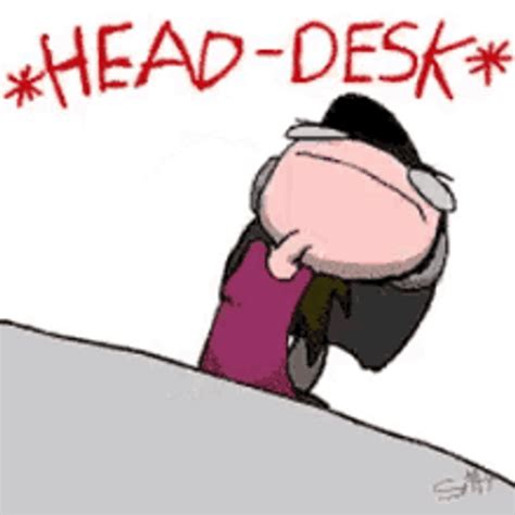 banging cartoon|Banging Head On Desk GIFs .